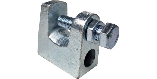 Bird Netting Corner Fixing 0mm - 28mm Galvanised Steel Beam Clamp (Pack of 10)