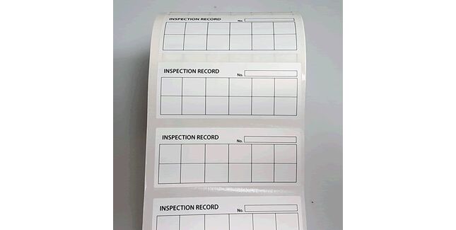 Inspection Record Labels (Pack of 250)