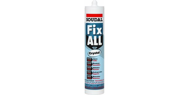 Fix All Crystal Super Clear SMX Hybrid Polymer Adhesive (290ml)