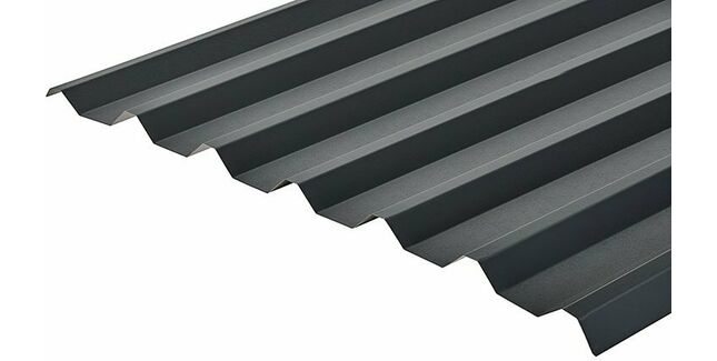 Cladco 34/1000 Box Profile 0.7mm Metal Roof Sheet - Anthracite (PVC Plastisol Coated)