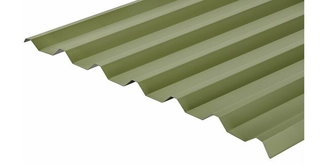 Cladco 34/1000 Box Profile 0.7mm Metal Roof Sheet - Moorland Green (PVC Plastisol Coated)