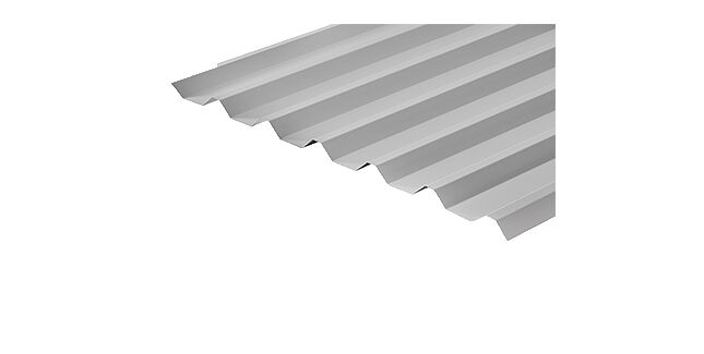 Cladco 34/1000 Box Profile 0.7mm Metal Roof Sheet - White (PVC Plastisol Coated)