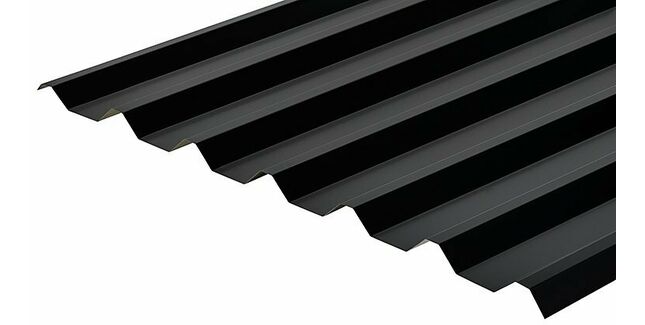 Cladco 34/1000 Box Profile 0.7mm Metal Roof Sheet - Black (Polyester Paint Coated)