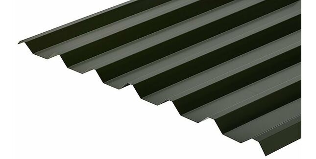 Cladco 34/1000 Box Profile 0.5mm Metal Roof Sheet - Juniper Green (Polyester Paint Coated)