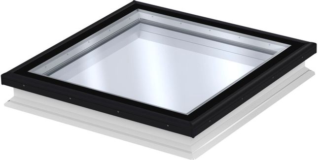 VELUX Fixed Flat Glass Triple Glazed Rooflight - 120cm x 120cm (Includes Base Unit &amp; Top Cover)