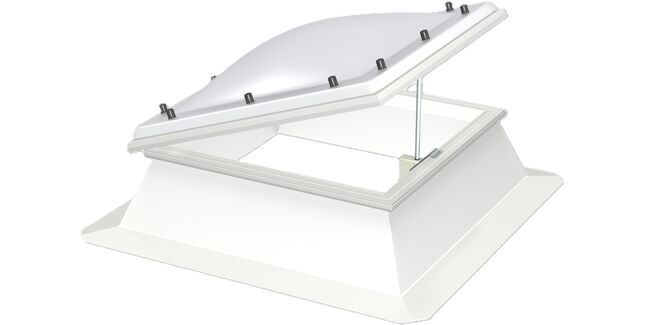VELUX Vented 2 Layer Polycarbonate Flat Roof Dome/Window - 120cm x 90cm (Includes Base Unit &amp; Top Cover - 30cm Upstand)