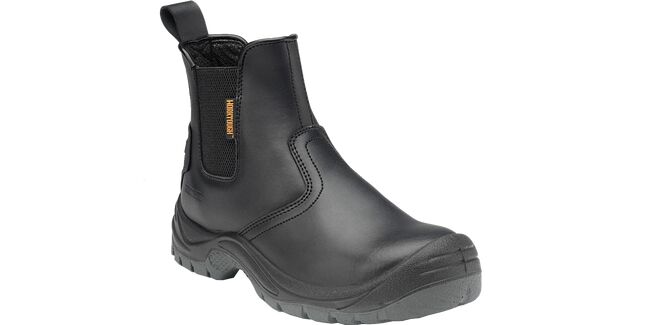 Worktough Men's 812SM Black Safety Dealer Leather Boots S1P SRC
