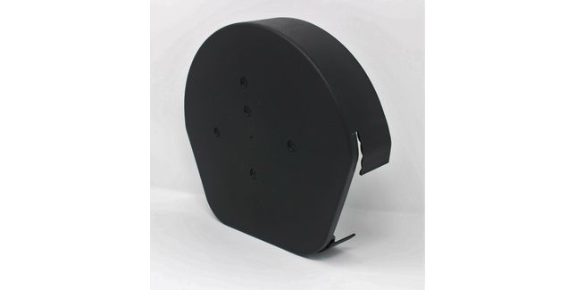 European Plastics Type R Half Round Ridge Cap - Black