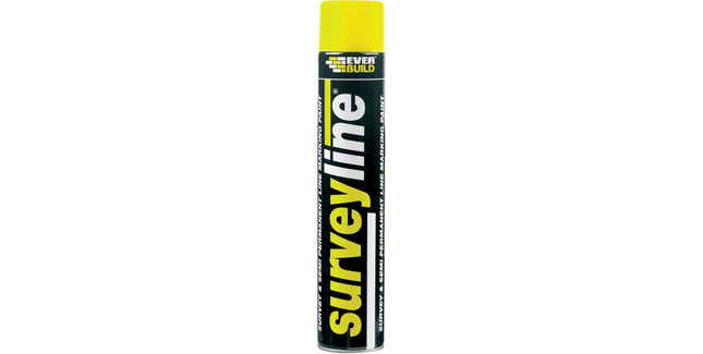 Everbuild Surveyline Semi-Permanent Line Marking Paint - 700ml (White)