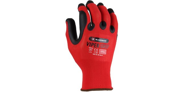 Blackrock Viper Heavy Duty Grip Work Glove - Red