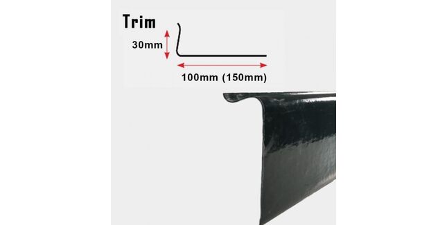 Fibreglass GRP C100 Simulated Lead Edge Trim - 3m