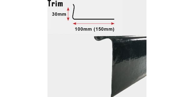 Fibreglass GRP C100 Simulated Lead Flashing - 1.5m