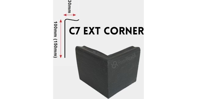 Fibreglass GRP C7 Simulated Lead External Corner