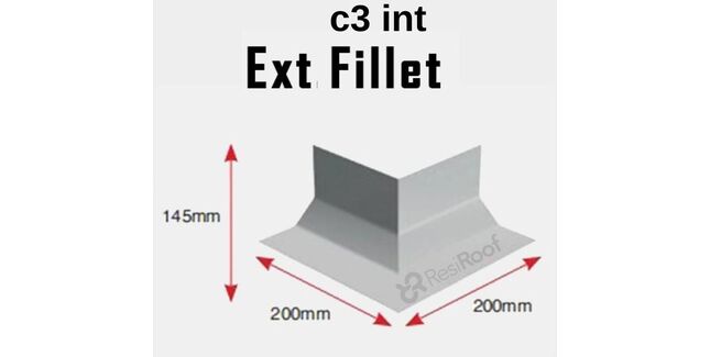 Fibreglass GRP C3 External Fillet Corner Trim