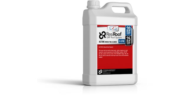 ResiRoof GRP Acetone Brush & Tool Cleaner - 5 Litres
