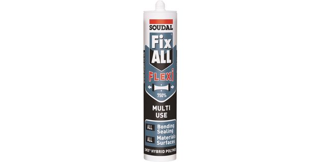 Fix All Multi-Purpose Flexi Soudal Trim Bonding Adhesive - Grey