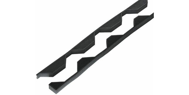 Cladco 34/1000 Supaseal (25mm) Profiled Foam Eaves Fillers - Black (Pair)