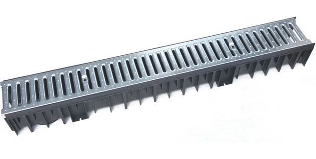 Wallbarn A15 Protecto-Drain Steel Grate Drainage Channel - 1m