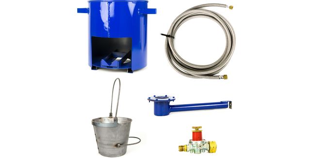 Elevate Asphalt Bucket Heater Kit With Burner, Hose &amp; Regulator