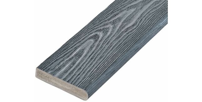 Cladco Woodgrain Effect Capstock Bullnose Decking Board - 3.6m x 150mm x 32mm