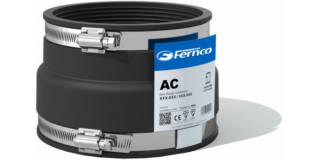Fernco Flexseal EPDM Rubber Adaptor Coupling For Pipework