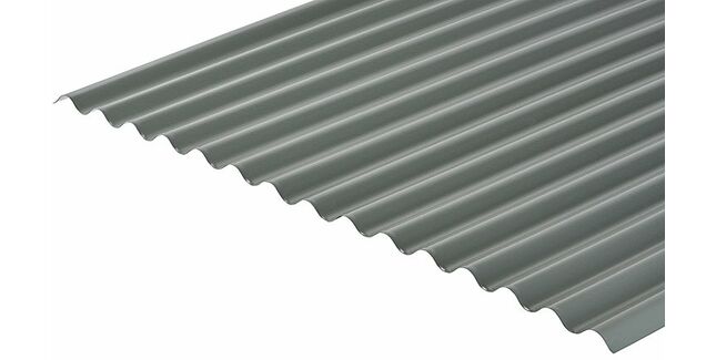 Cladco 13/3 Corrugated Profile 0.7mm Metal Roof Sheet - Merlin Grey (PVC Plastisol Coated)