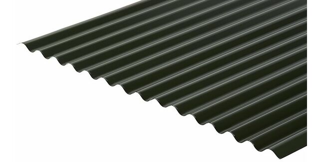 Cladco 13/3 Corrugated Profile 0.7mm Metal Roof Sheet - Juniper Green (Polyester Paint Coated)