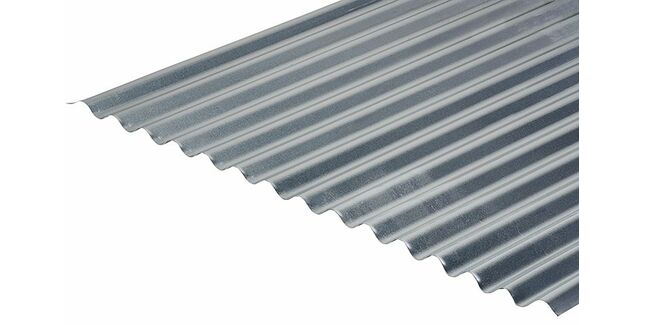 Cladco Corrugated 13/3 Profile 0.7mm Metal Roof Sheet - Galvanised Finish