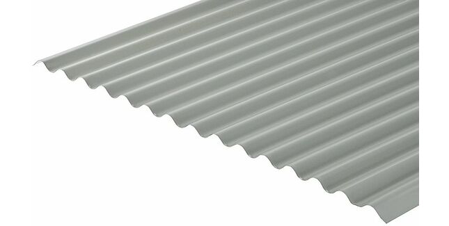 Cladco 13/3 Corrugated Profile 0.5mm Metal Roof Sheet - Light Grey (Polyester Paint Coated)