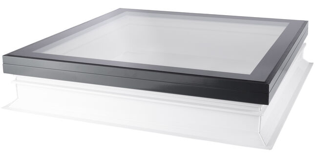 Coxdome Lumiglaze Flat Double Glazed Glass UPVC Rooflight With 160mm Vertical Fixed Upstand
