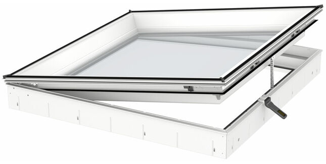 VELUX CVU 120090 0320Q Solar Powered Flat Roof Window Base Double Glazed 120cm x 90cm