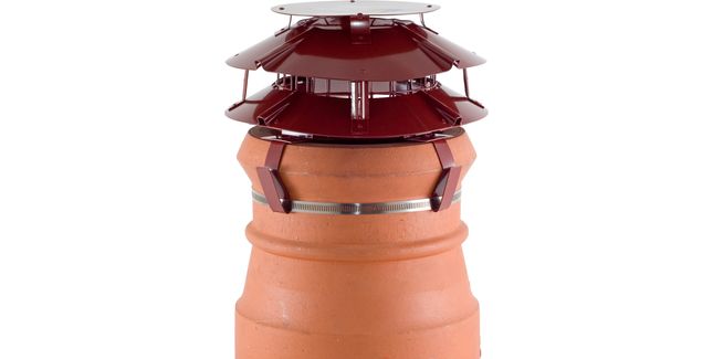 Brewer Ultimate Flue Outlet Round Solid Fuel Chimney Cowl (Fits Pots 6" - 10")