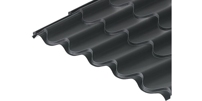 Cladco 41/1000 Tileform 0.6mm Prelaq Mica Coated Roof Sheet - Black