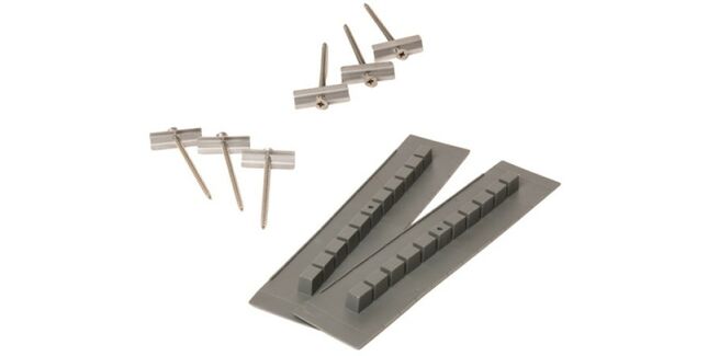 Glidevale Fulmetal UniRoll 6m Fixing Kit (14 x screws, 13 x fixing plates & 13 x unions)