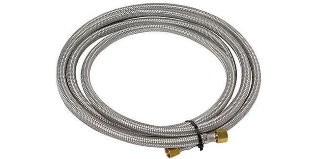 CMS Armoured Propane Hose with Crimps & Fittings (5m)