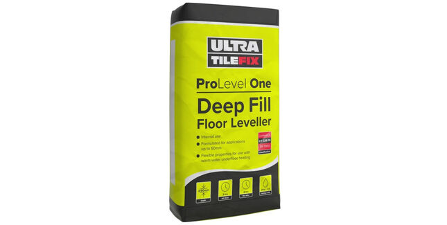 UltraTile Fix ProLevel One Deep Fill Floor Leveller Compound - 20kg (Grey)