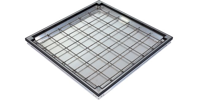 ACO UniFace Aluminium Vinyl Shallow Recessed Access Cover FACTA AA
