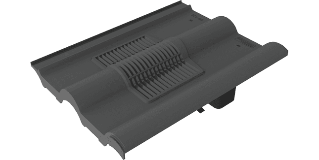 Timloc Double Roman Tile Vent 328mm x 137mm x 422mm