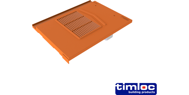 Timloc Non-Profile Tile Vent 333mm x 111mm x 422mm (Box of 8)
