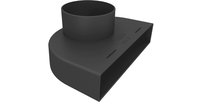Timloc Inline Slate Vent Adapter  243mm x 165mm x 50mm (Box of 10)