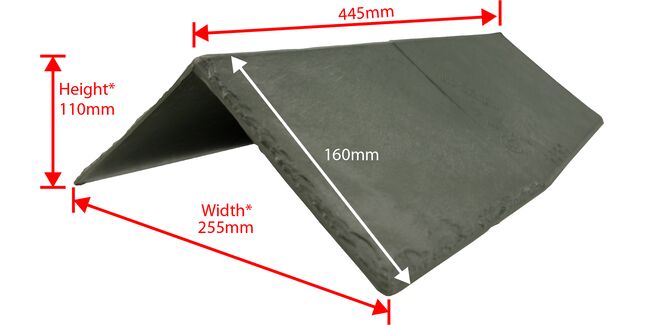 TapcoSlate Classic Roof Ridge &amp; Hip Cap - Universal