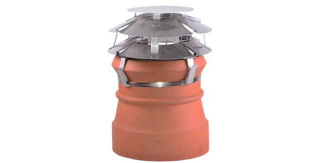 UFO Solid Fuel Cowl (Round, Stainless Steel)