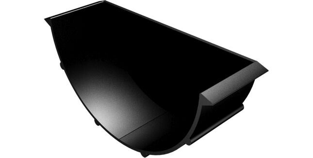 ARP Sentinel PPC Aluminium Beaded Half Round Gutter Stop End