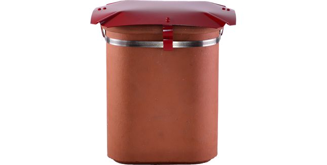 Brewer Square Aluminium Disused Chimney Capper (Fits Pots 6" - 10")
