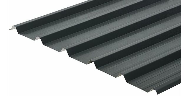 Cladco 32/1000 Box Profile 0.7mm Metal Roof Sheet - Anthracite Grey (PVC Plastisol Coated)