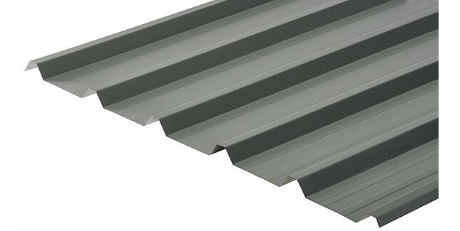 Cladco 32/1000 Box Profile 0.7mm Metal Roof Sheet - Merlin Grey (PVC Plastisol Coated)