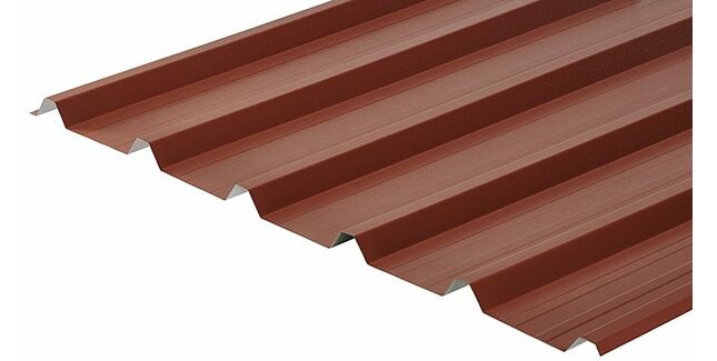 Cladco 32/1000 Box Profile 0.7mm Metal Roof Sheet - Chestnut (PVC Plastisol Coated)