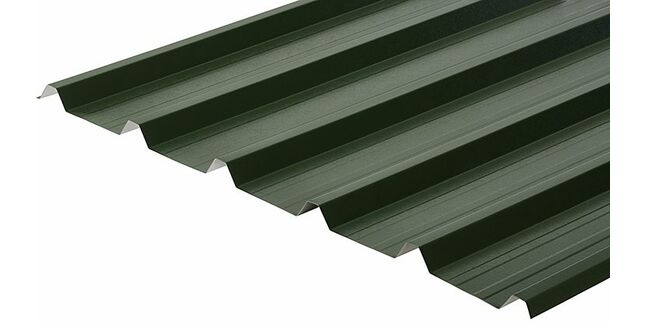 Cladco 32/1000 Box Profile 0.5mm Metal Roof Sheet - Juniper Green (PVC Plastisol Coated)