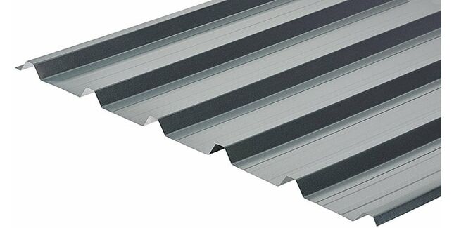 Cladco 32/1000 Box Profile Polyester Paint Coated 0.5mm Metal Roof Sheet - Plain Galvanised
