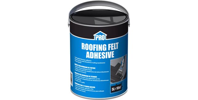 Roofing Felt Bitumen Adhesive - Black (5 Litres)